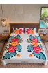 Hand Painted Rayon Bedsheet Set King Size